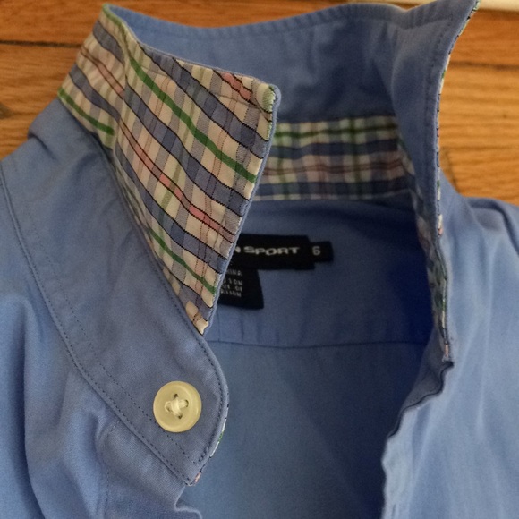 Ralph Lauren Sport button up plaid collar + cuffs - Picture 8 of 8
